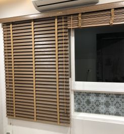 RÈM SÁO GỖ TỰ NHIÊN BẢN 50MM