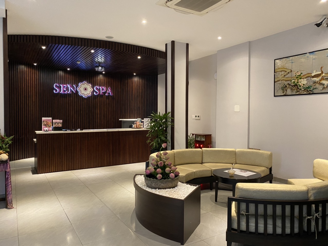 rèm vải cho spa